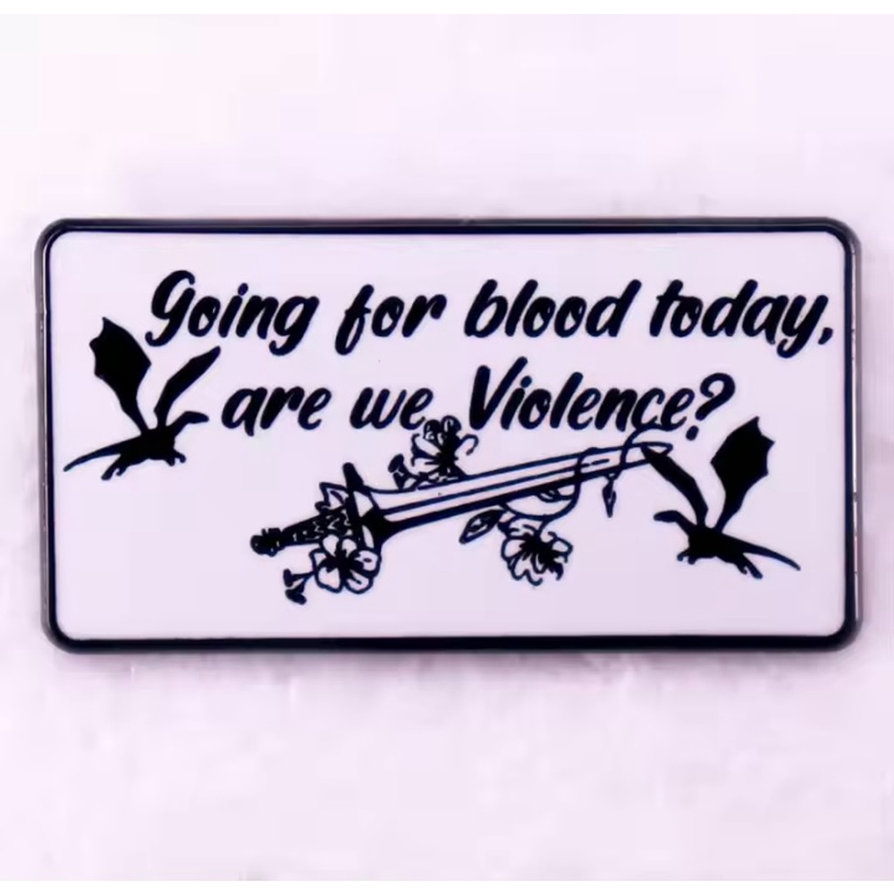 Fourth Wing Romantasy Book Lover Enamel Pin